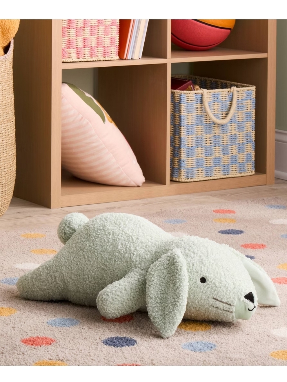 Bunny Weighted Plush Throw Pillow